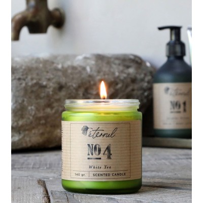 Bougie parfumée - White Tea No.4 - Vegan - 35 heures