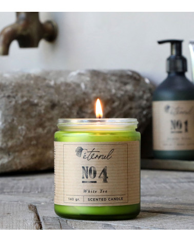 Bougie parfumée - White Tea No.4 - Vegan - 35 heures