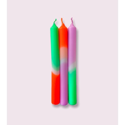 Bougies colorées Dip Dye Neon * Surfing Bondi Ø 2,1 cm - H 21 cm