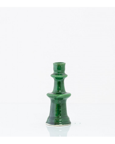 Bougeoir marocain type Tamegroute - vert - petit modèle