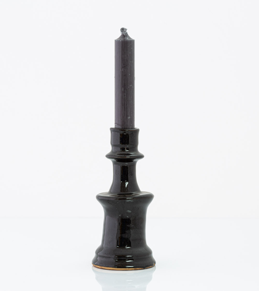 Bougeoir marocain type Tamegroute - noir - petit modèle