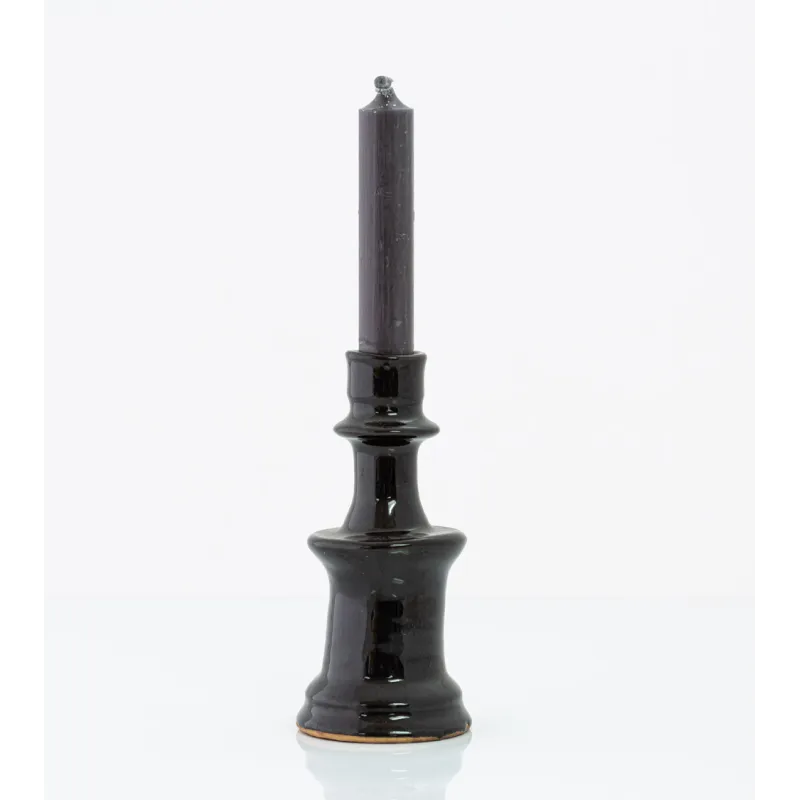 Bougeoir marocain type Tamegroute - noir - petit modèle