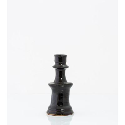 Bougeoir marocain type Tamegroute - noir - petit modèle