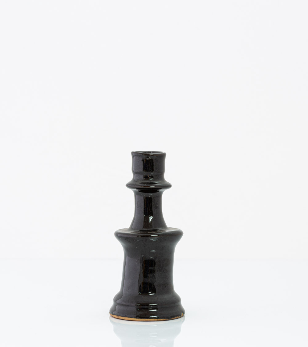 Bougeoir marocain type Tamegroute - noir - petit modèle