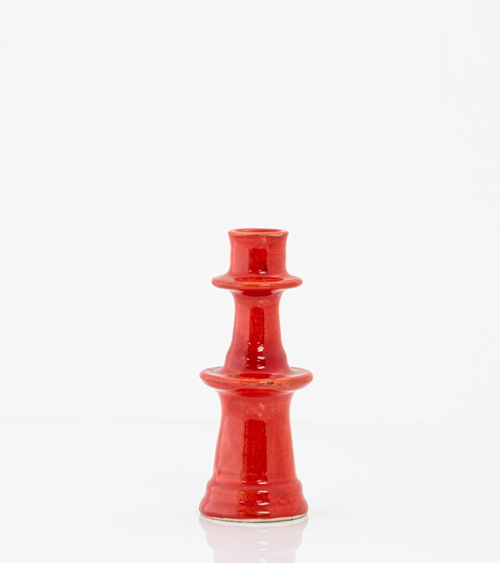 Bougeoir marocain type Tamegroute - rouge - petit modèle