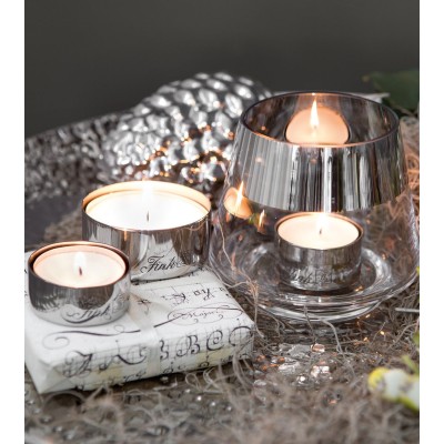 Set de 4 photophores pour bougies chauffe-plat