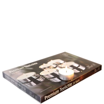 Bougies chauffe-plat non-parfumées (24 pièces)