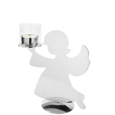 Bougeoir ange et porte bougie ange - 20 cm