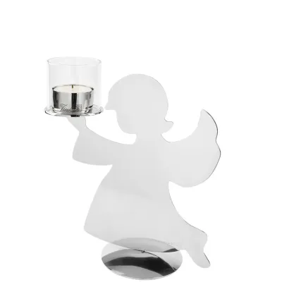 Bougeoir ange et porte bougie ange - 20 cm