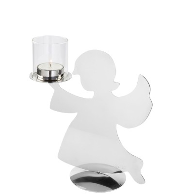 Bougeoir ange et porte bougie ange - 30 cm