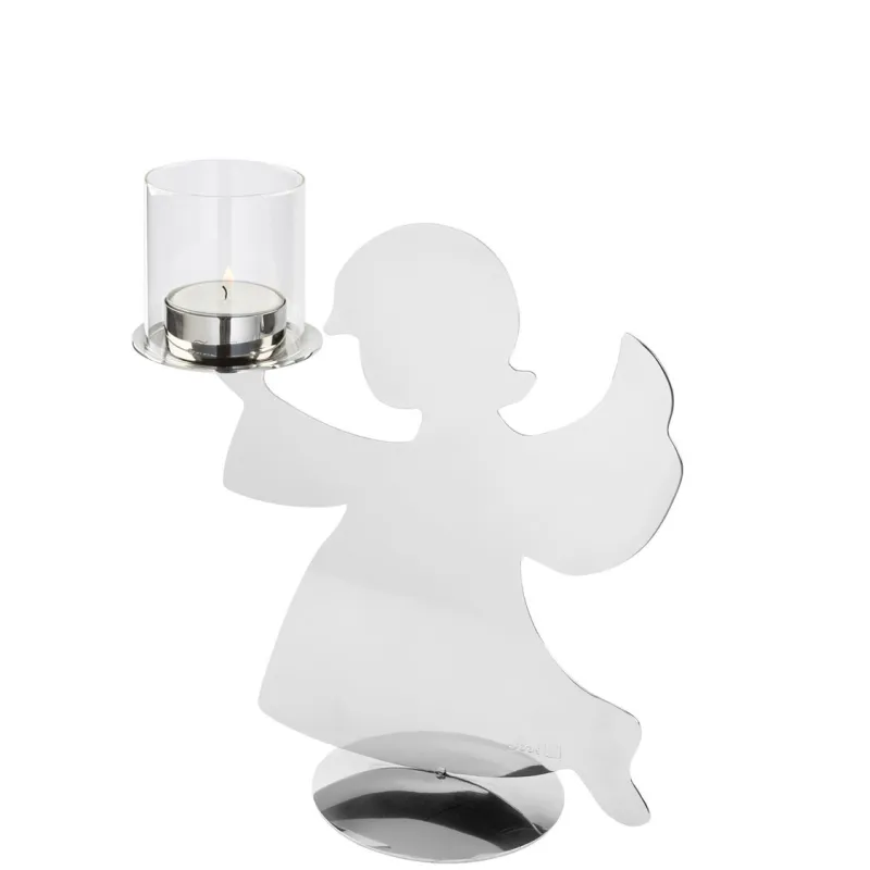 Bougeoir ange et porte bougie ange - 30 cm