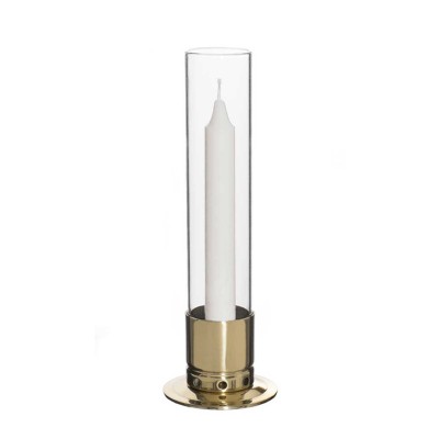 Photophore Kattvik laiton poli + 3 bougies naturelles