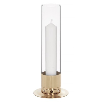 Photophore Kattvik® Laiton poli verni Large | Maison du bougeoir
