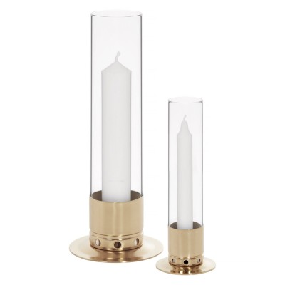 Photophore Kattvik® Laiton poli verni Large | Maison du bougeoir