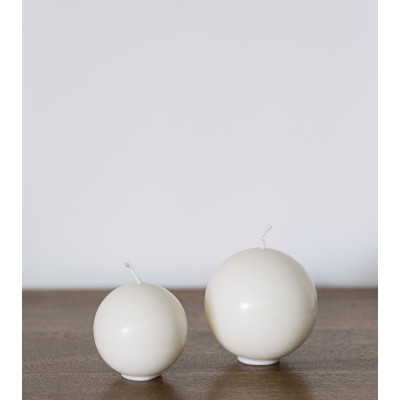 Bougie ronde artisanale, bougie naturelle en cire végétale de colza, gamme de 2 bougies