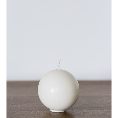 Bougie ronde artisanale, bougie naturelle en cire végétale de colza, diamètre 8 cm