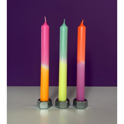 Dip Dye Neon * Awesome Tummy Ø 2,1 cm - H 21 cm (pack de 3)