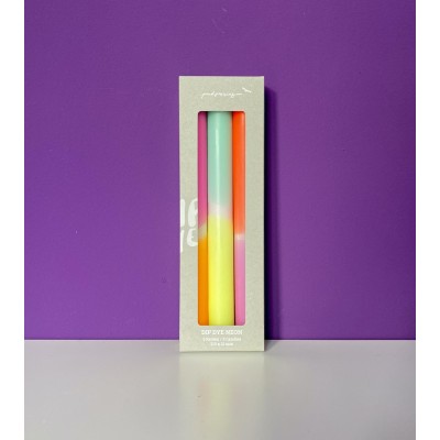 Dip Dye Neon * Awesome Tummy Ø 2,1 cm - H 21 cm (pack de 3)