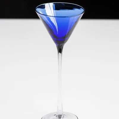bougie parfumée verre bleue
