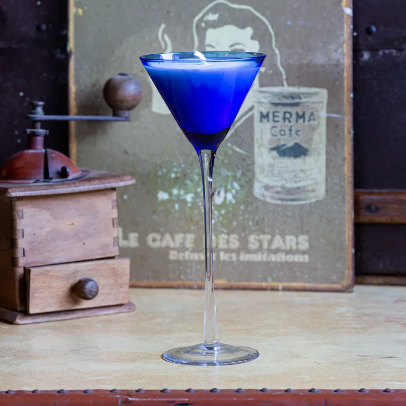 Bougie parfumée verre cocktail upcyclé