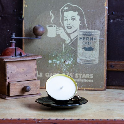 Bougie parfumée Veldinie – Fleur d’Oranger tasse vintage