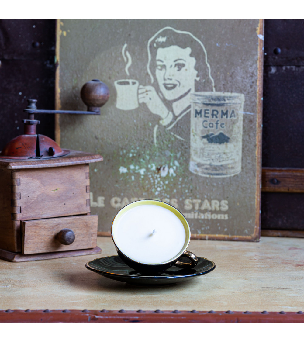 Bougie parfumée Veldinie – Fleur d’Oranger tasse vintage