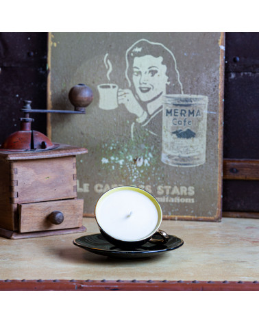 Bougie parfumée Veldinie – Fleur d’Oranger tasse vintage