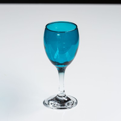 Bougie parfumée Fleur d'Oranger - verre à vin upcyclé "Alnaïs" - 26h