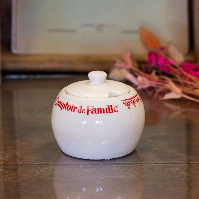 Bougie parfumée Amarantine – Bois d’Olivier, pot vintage