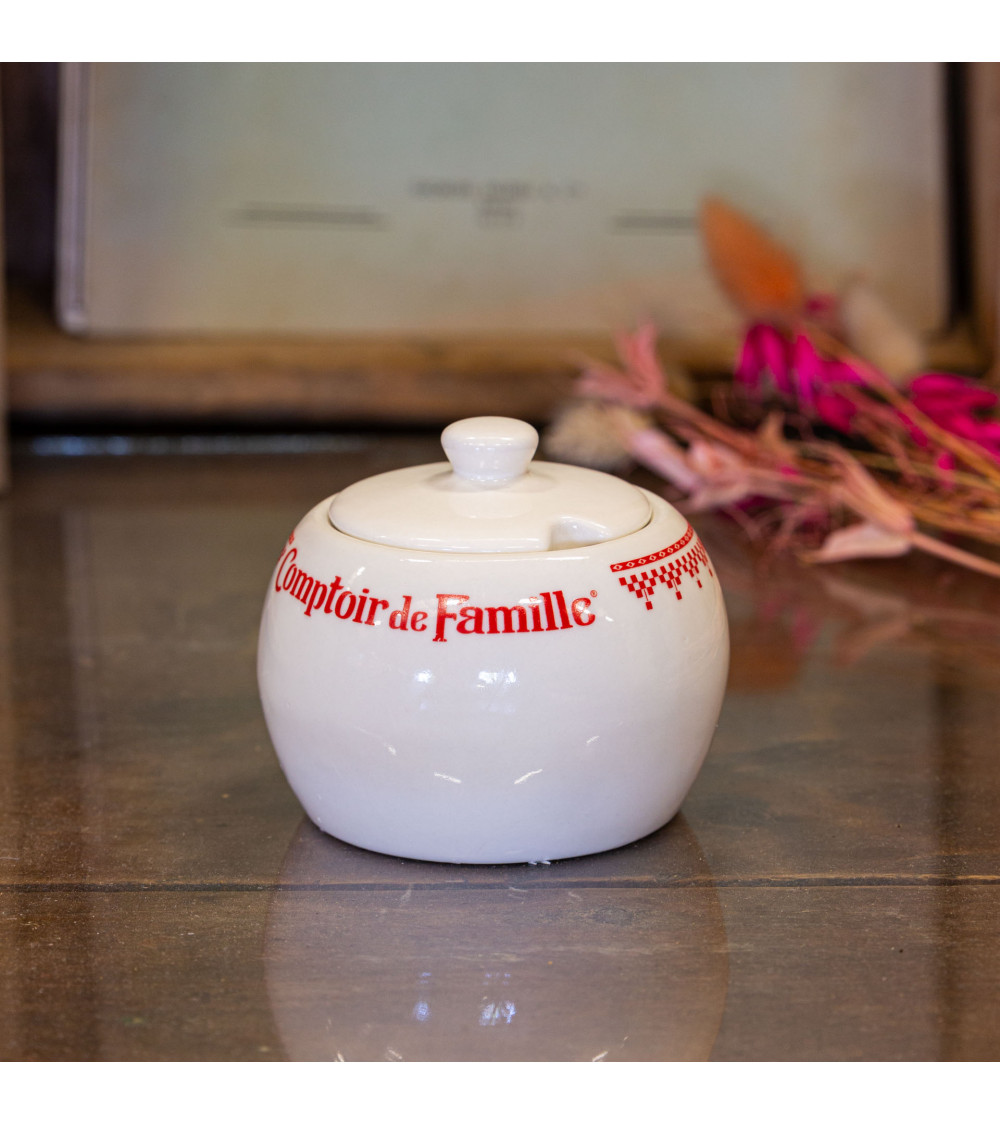Bougie parfumée Amarantine – Bois d’Olivier, pot vintage