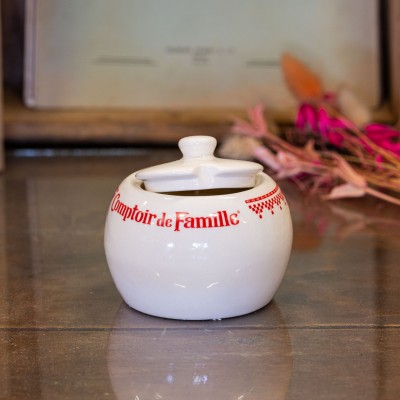 Bougie parfumée Amarantine – Bois d’Olivier, pot vintage