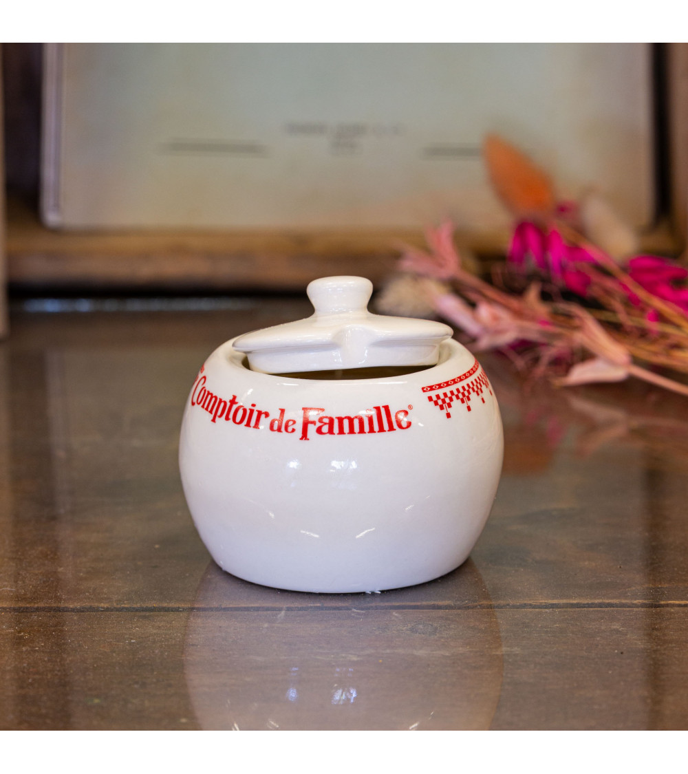 Bougie parfumée Amarantine – Bois d’Olivier, pot vintage