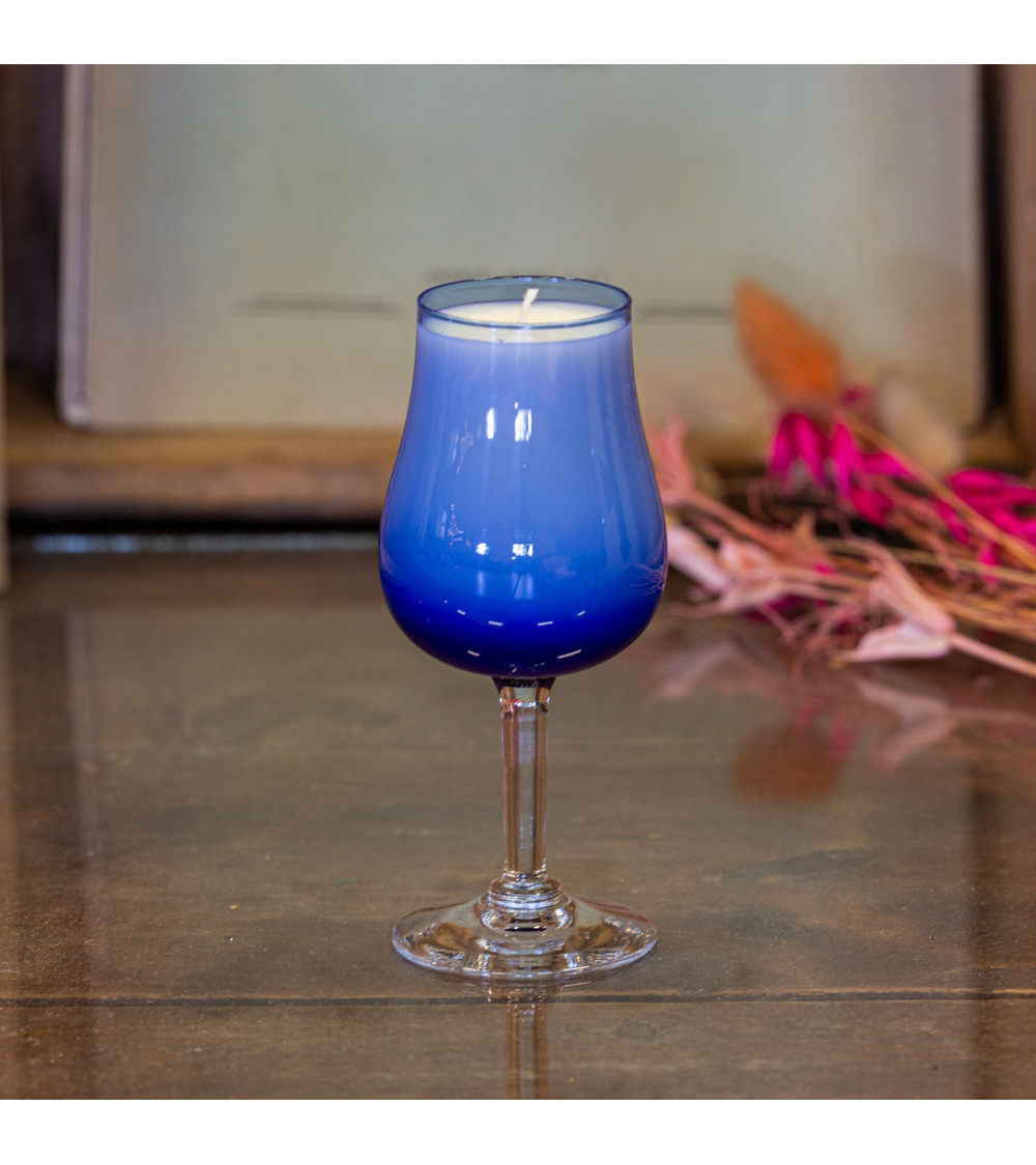 Bougie parfumée Célimène – Bois d’Olivier, verre upcyclé