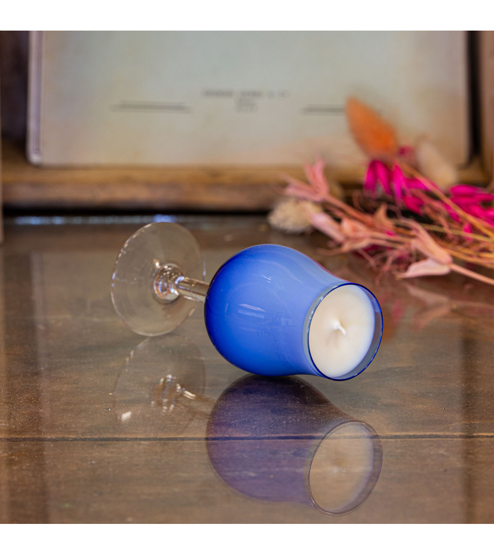 Bougie parfumée Célimène – Bois d’Olivier, verre upcyclé