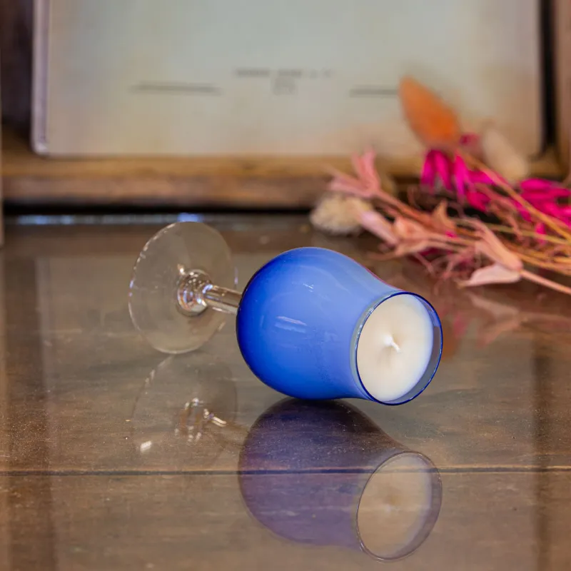 Bougie parfumée Célimène – Bois d’Olivier, verre upcyclé