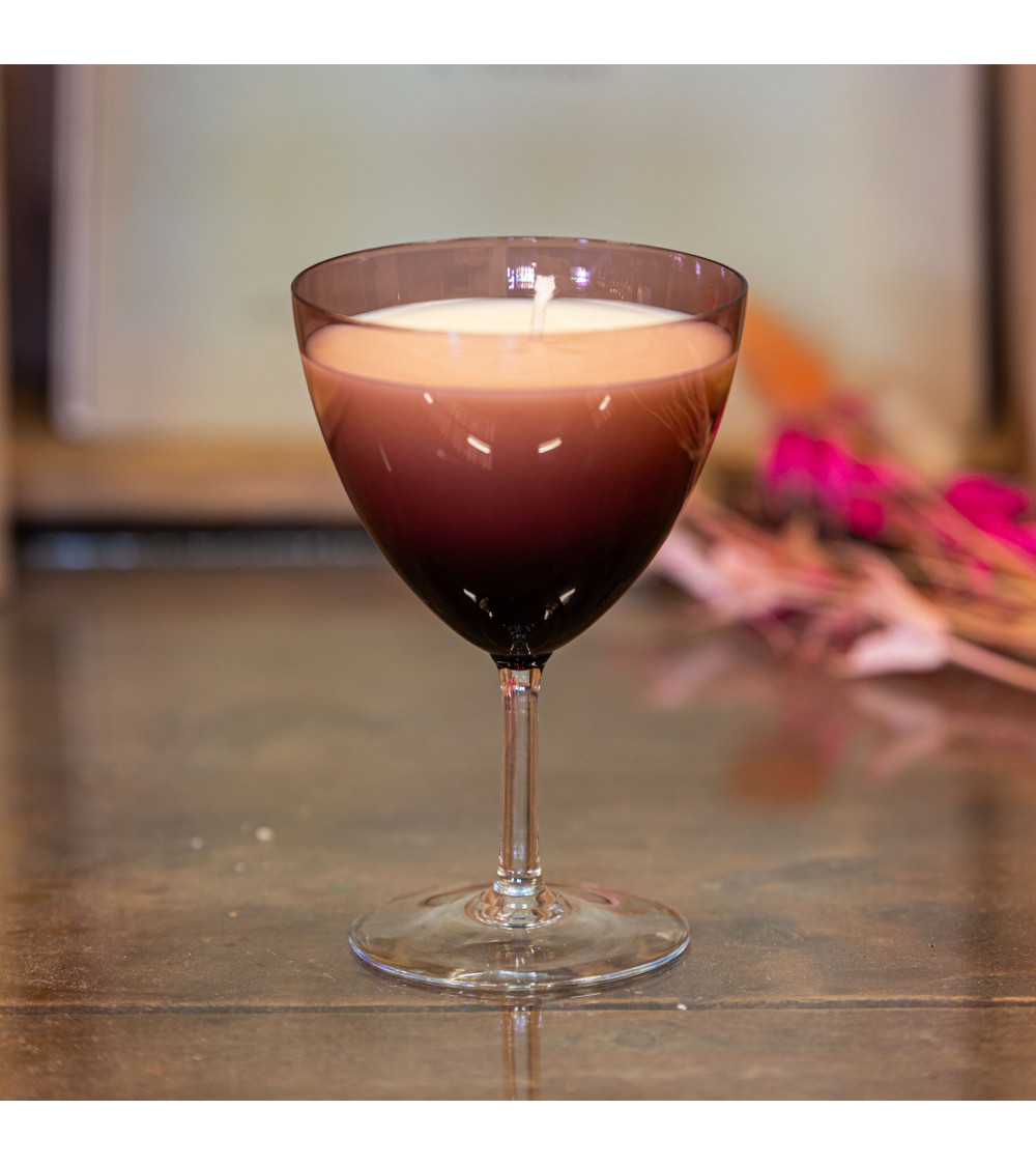 Bougie parfumée Grondine – Bois d’Olivier, verre upcyclé