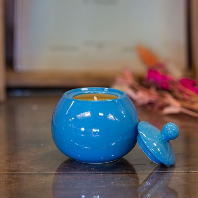 Bougie parfumée Laurente – Tubéreuse, sucrier upcyclé