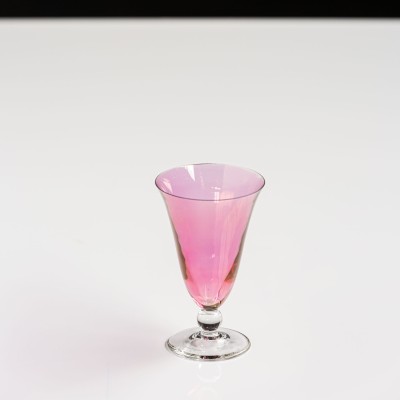 Bougie parfumée Fleur d'Oranger - grand verre à digestif upcyclé "Ulcinie" - 8h