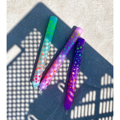 Dip Dye Graphic lights * Dots 401 Ø 2,1 cm - H 21 cm (pack de 3)