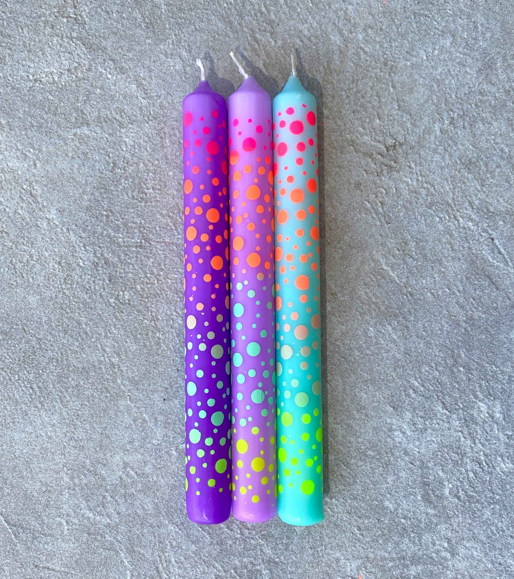 Dip Dye Graphic lights * Dots 401 Ø 2,1 cm - H 21 cm (pack de 3)