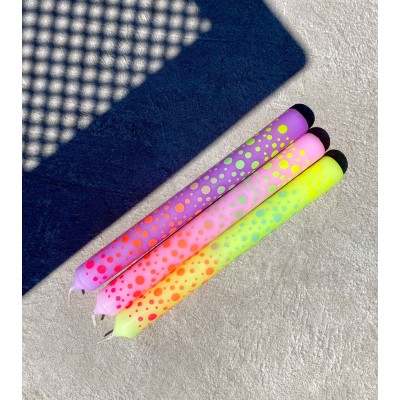 Dip Dye Graphic lights * Dots 402 Ø 2,1 cm - H 21 cm (pack de 3)
