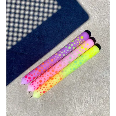 Dip Dye Graphic lights * Dots 402 Ø 2,1 cm - H 21 cm (pack de 3)