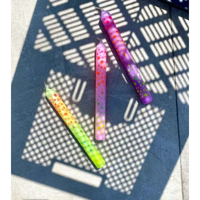 Dip Dye Graphic lights * Dots 402 Ø 2,1 cm - H 21 cm (pack de 3)