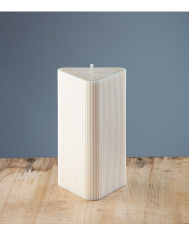Bougie design naturelle "Merlette" - L'élégance 100% Française