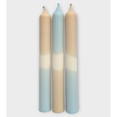 Ombre Profonde - Collection Crépucule Moderne | Bougies Naturelles colorées | Ø 2,1 cm x H 20 cm | Pack de 3