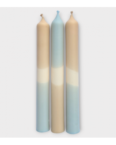 Ombre Profonde - Collection Crépucule Moderne | Bougies Naturelles colorées | Ø 2,1 cm x H 20 cm | Pack de 3