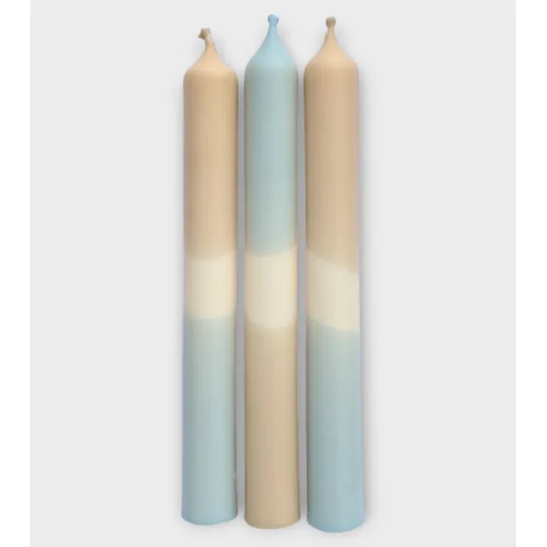 Ombre Profonde – Bougies Brun Mocha & Bleu Gris