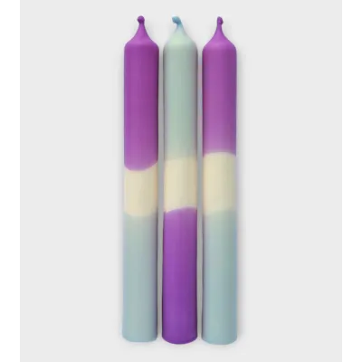 Nuit Étoilée – Bougies pastel Lilas & Bleu Gris