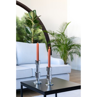 Bodi - Chandelier en verre cristal pour 1 bougie - H 27 cm