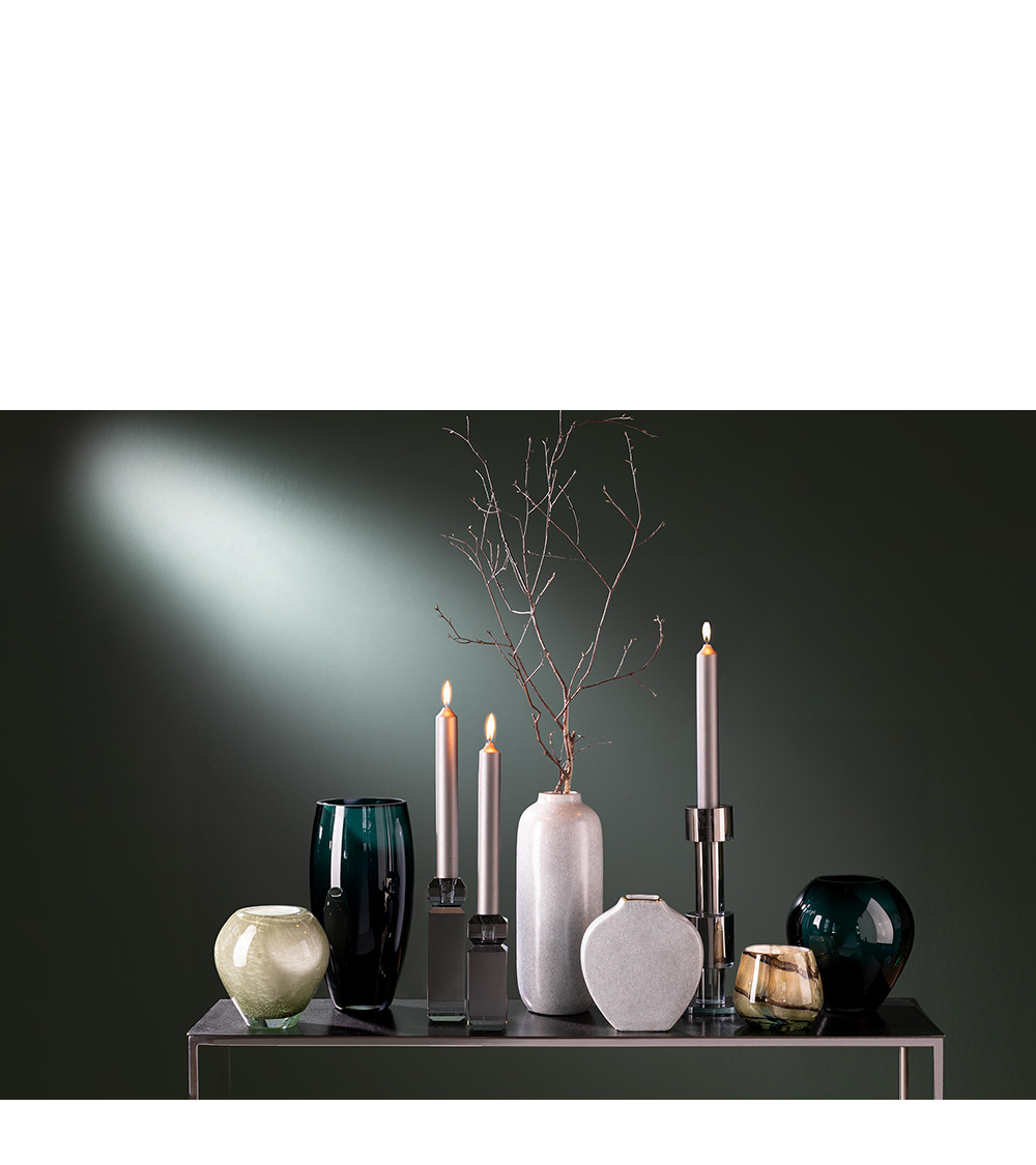 Bodi - Chandelier en verre cristal pour 1 bougie - H 27 cm
